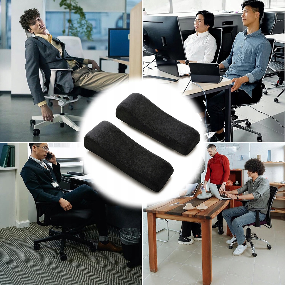 2xpcs Foam Armrest Elbow Pads For Office Chair Armrests