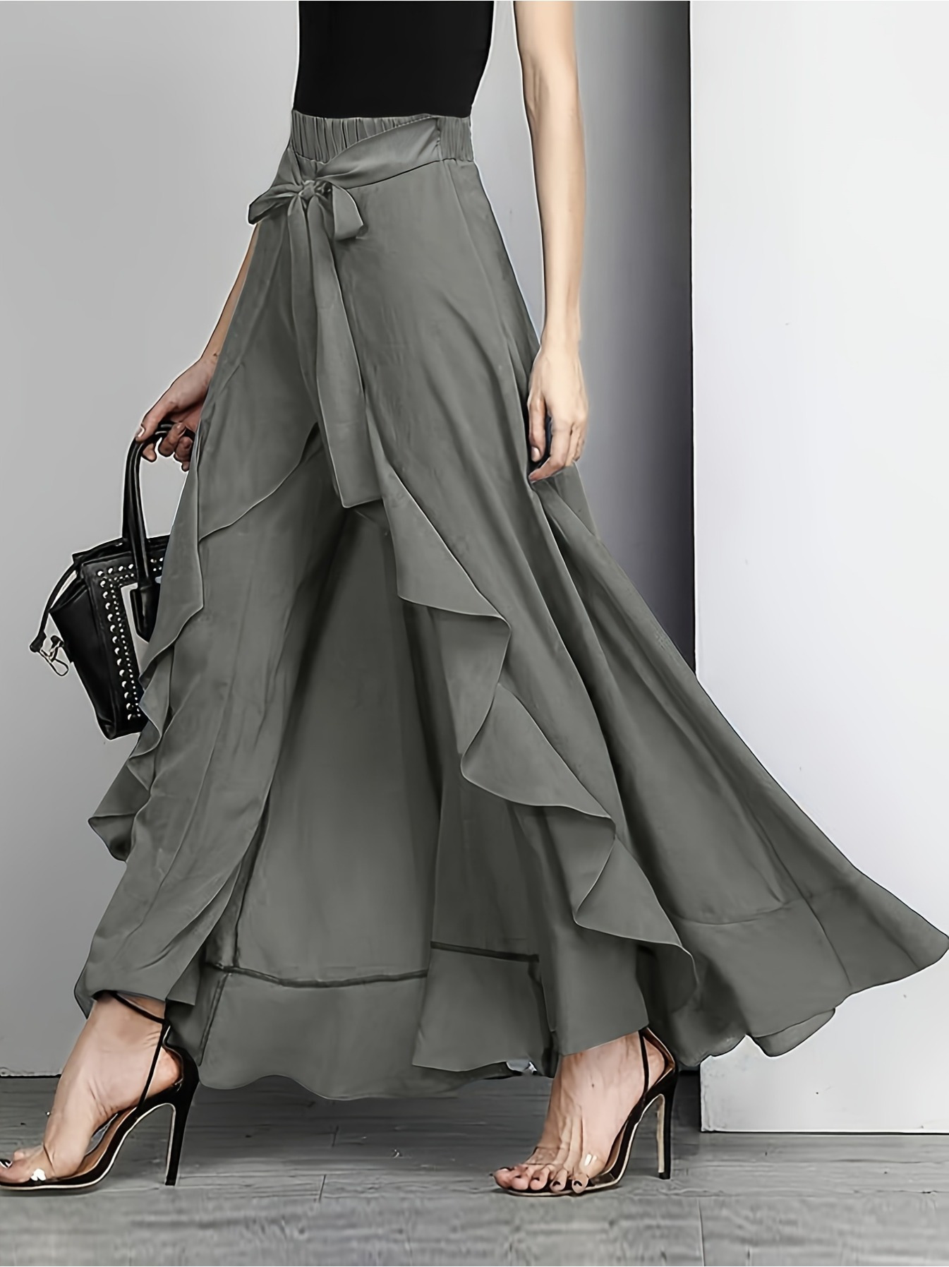 【suzen】tufeed shirring skirt pants Layered Skirt Pants A90508 - Etsy