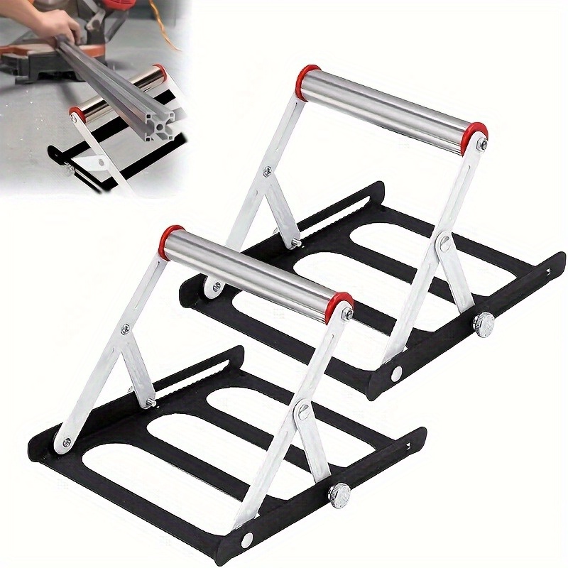 1/2pcs, Idolpack Adjustable Cutting Machine Bracket, Folding Metal, Workbench Saw Platform Bracket Height Adjustable, Material Bracket, With Cutting Machine Accessories Tool, No/4/8pcs