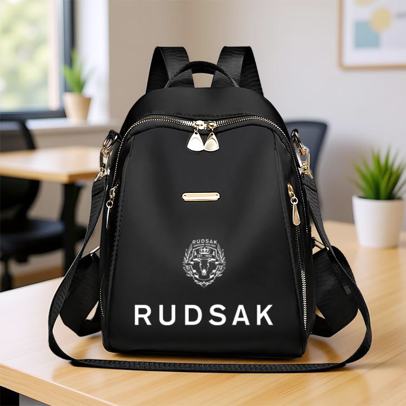TEMU A Printed Backpack With A Large Capacity For Laptops, Featuring Multiple Compartments And A Zipper Closure. Ideal For Commuting, School, And Gym