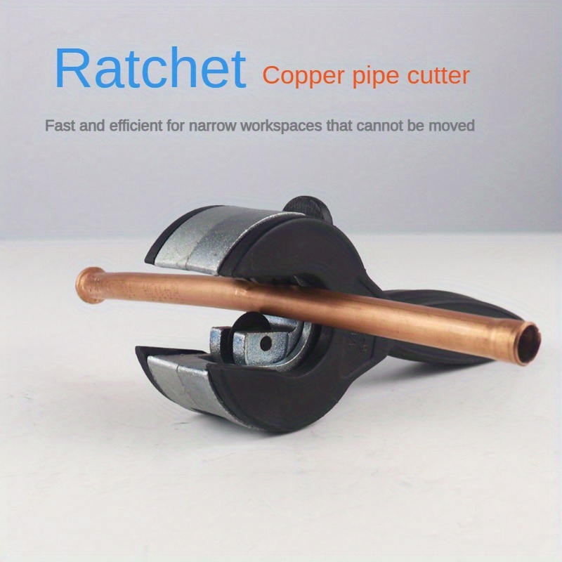 

Ratchet Tube Cutter - Hand Tool For Copper, Aluminum, Iron, Stainless Steel, Ppr & Pe Pipes - Efficient, No-power Required - Ideal For Air Conditioning Repair And Installation