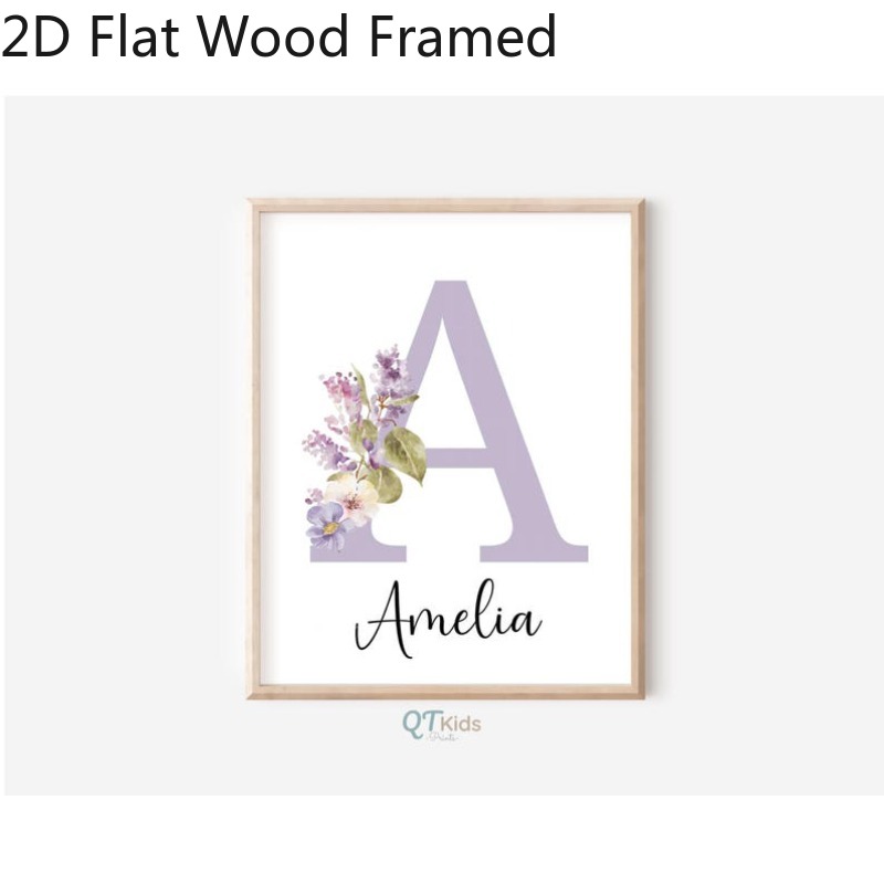 Personalized 2D Flat Custom Poster - Wildflowers Prints Set
