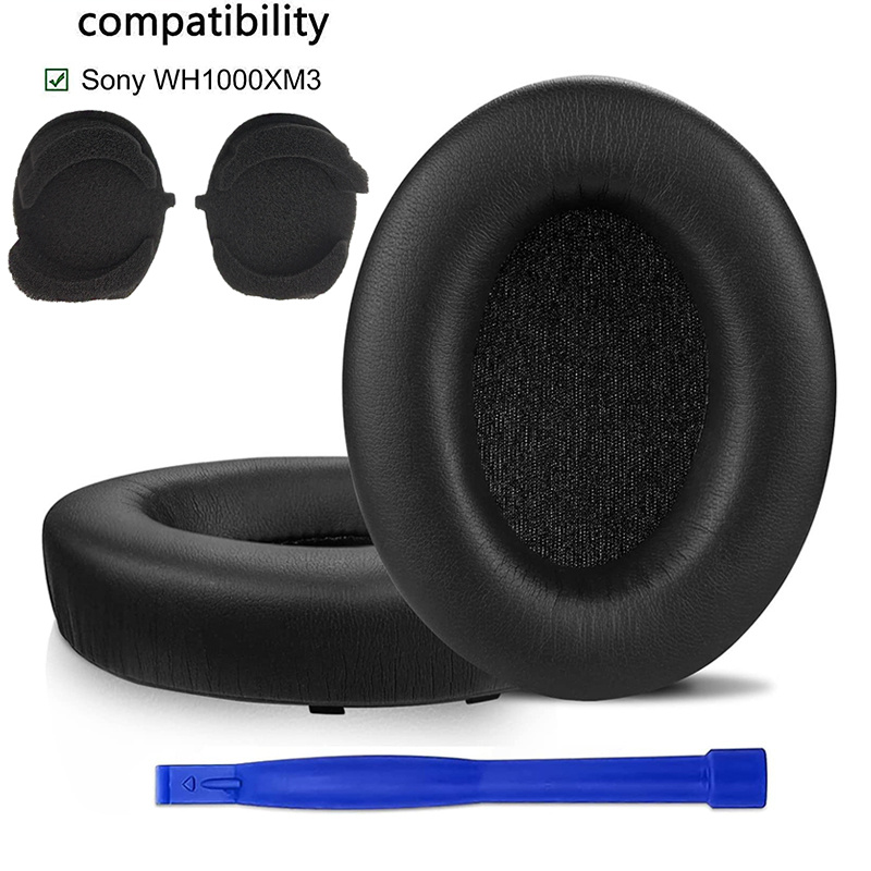 replacement earpads for sony wh 1000xm3 1000xm3 headphones earmuff ear pads cushions accessories repair parts material pe