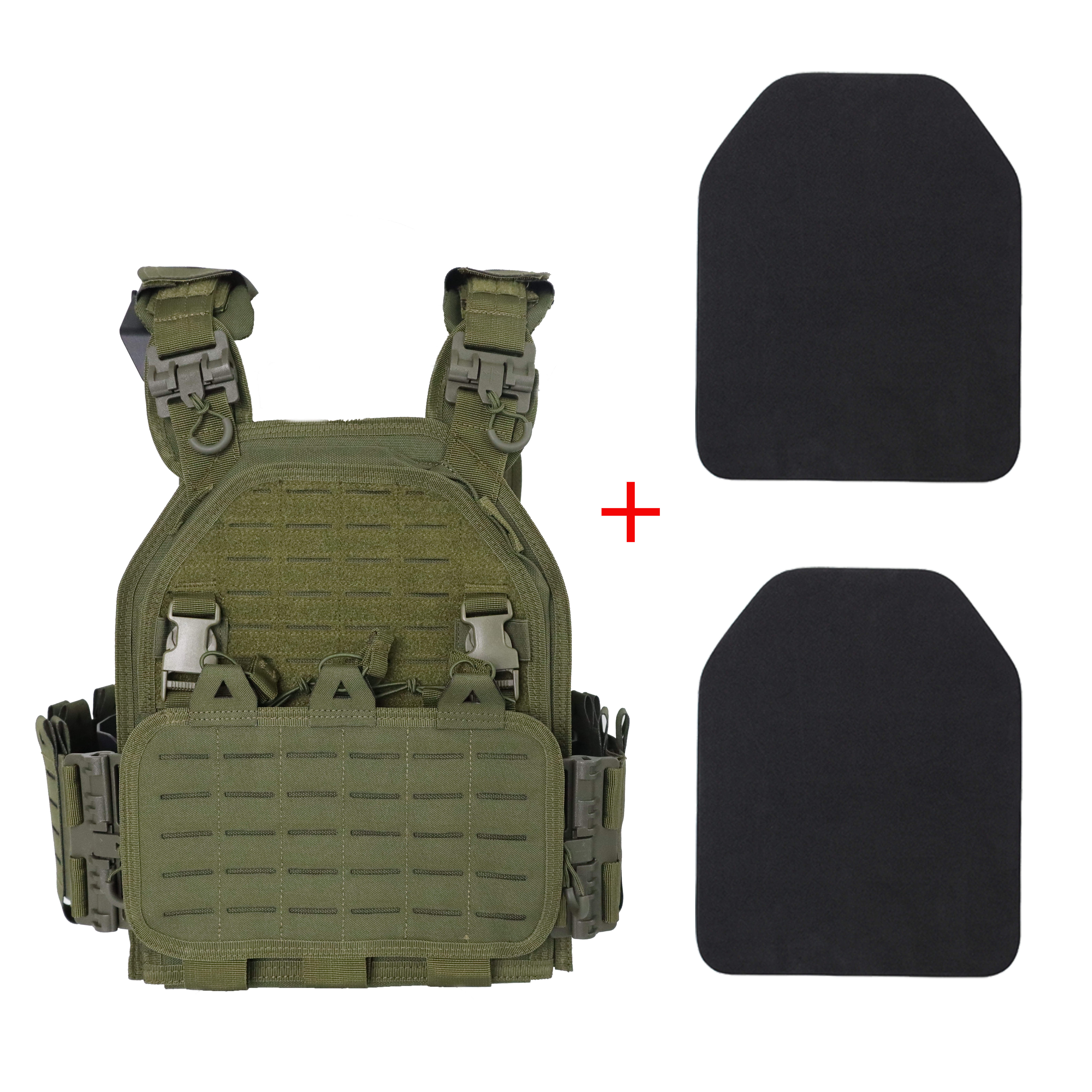 multi functional molle   vest with detachable side pouch 2   quick release adjustable modular outdoor gear for hiking camping and cycling 0