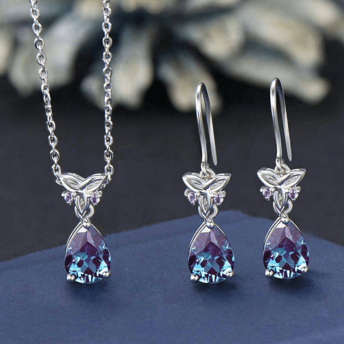 TEMU 3pcs/ Set Of Brand New Luxury Necklace Earrings Set, Exquisite Bride Set, Inlaid With Synthetic Zirconia, Perfect Valentine's Day Gift
