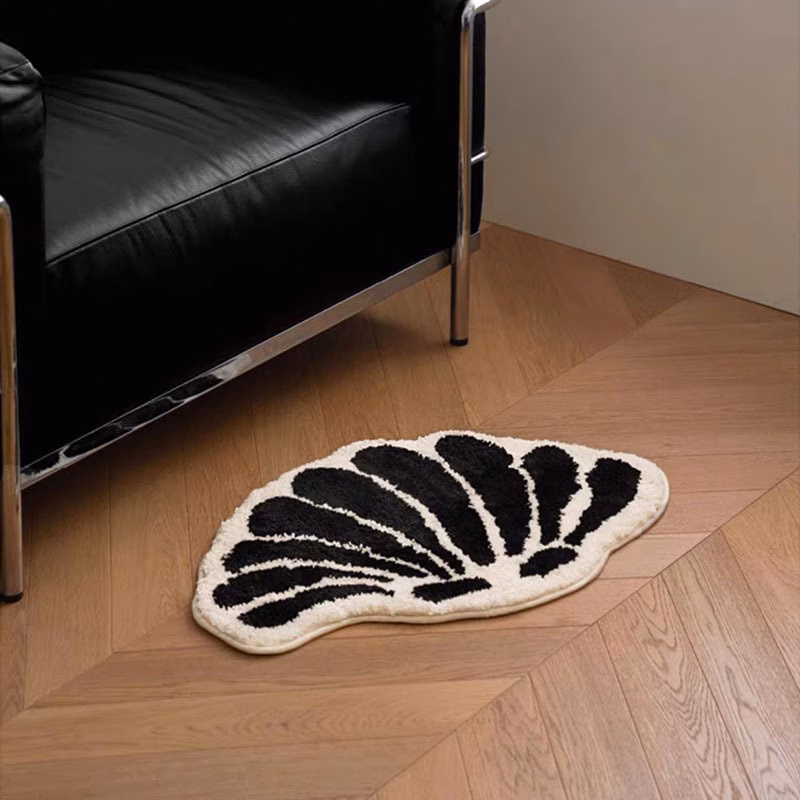 living room bedroom bed end special shaped light luxury bedside carpet bathroom home anti fall decorative small floor mat imitation cashmere tpr backing floor mat Product details 1