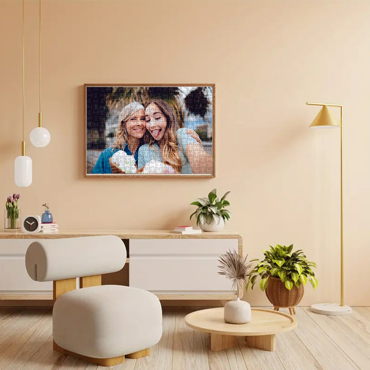 500/1000片照片个性化拼图 - diy大尺寸，带有您自己的照片/文字/标志 - 个性化记忆纪念礼物，适用于婚礼、生日、圣诞节、家庭等 - 大型团体批量折扣（500/1000片） 商品详情 5