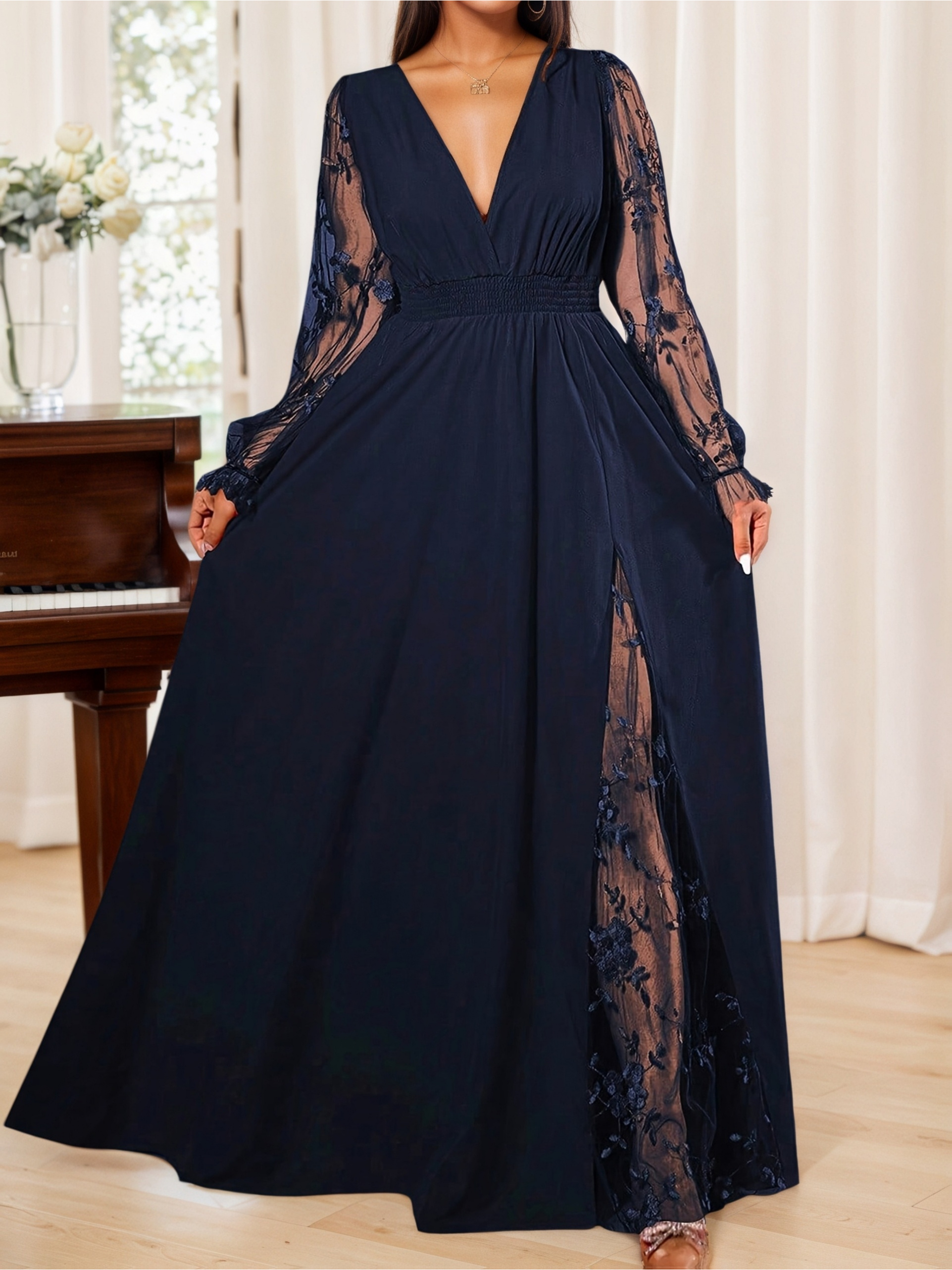 chantilly lace dress styles Glamorous French Ivory Chantilly Lace – Nelly main image 0