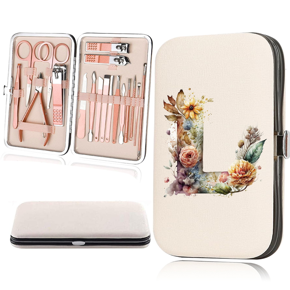 18pcs Essential Travel Nail Clipper Set with Organizer Case