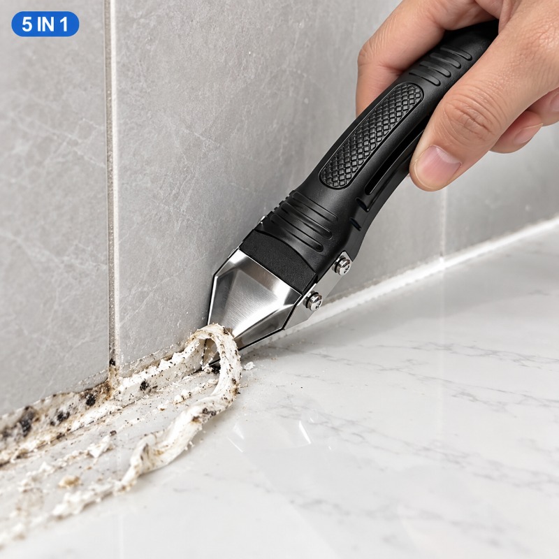 TEMU 1 Set Caulking Tool, Caulk Remover Tool, Sealant Finishing Tool, Grout Scraper And Silicone Smoothing Tool For Kitchen, Bathroom, Window, Sink