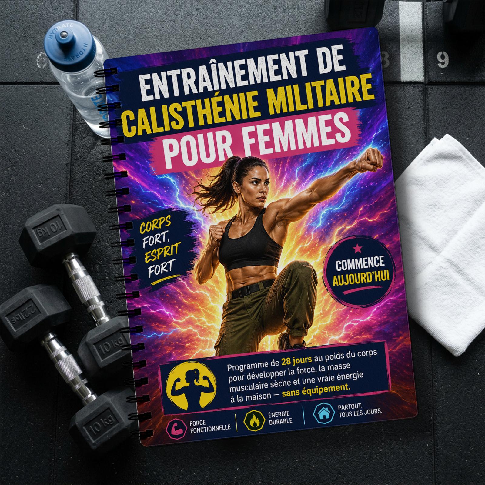 TEMU Agenda de de calisthénie militaire de plus de 50 ans : Programme de musculation au poids du corps adapté aux entraînements à domicile,