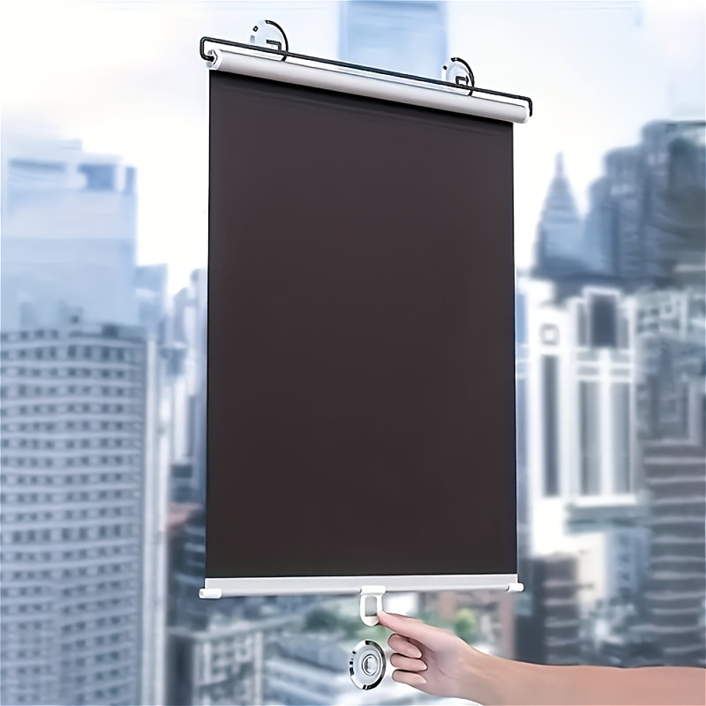 2 Easy-to-install Blackout Curtains with Matching Suction Cups, No Drilling Required. Suitable for Kitchens, Bathrooms, Bedrooms, Car Interiors, and Hallway Sunshades