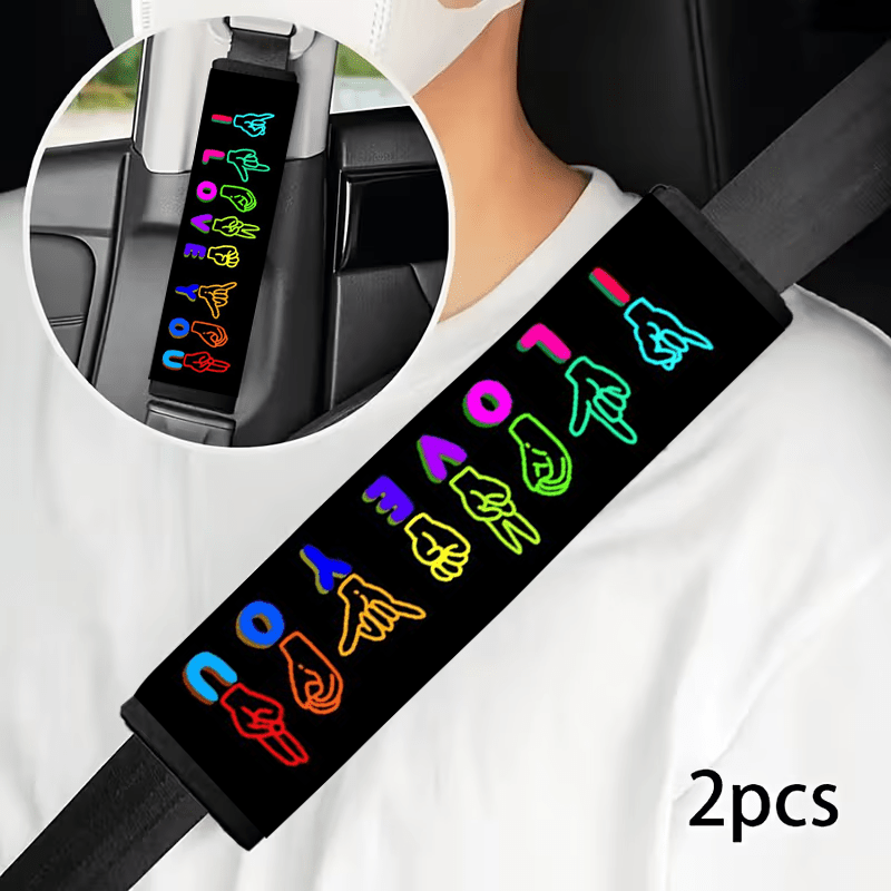 TEMU 2pcs/4-pcs, Fashionable Style Hand Sign Language 