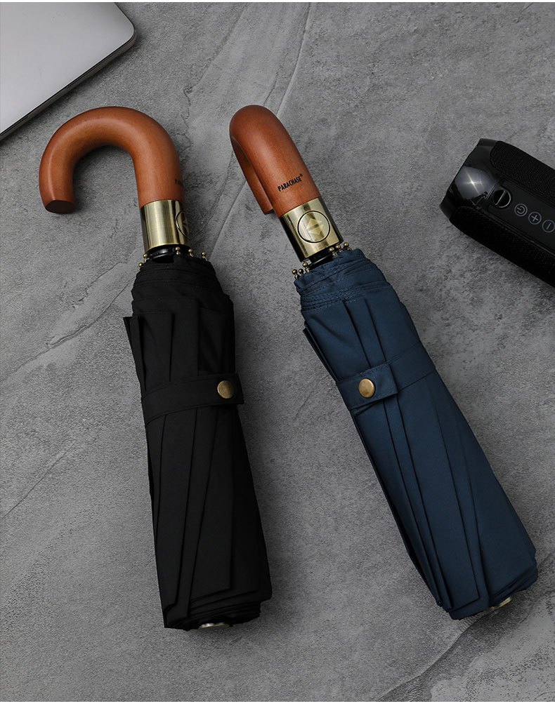 Large Automatic Umbrellas for Men And Women, Suitable for Golf, Featuring a Vintage Design, Windproof Structure, And 10 Ribs.