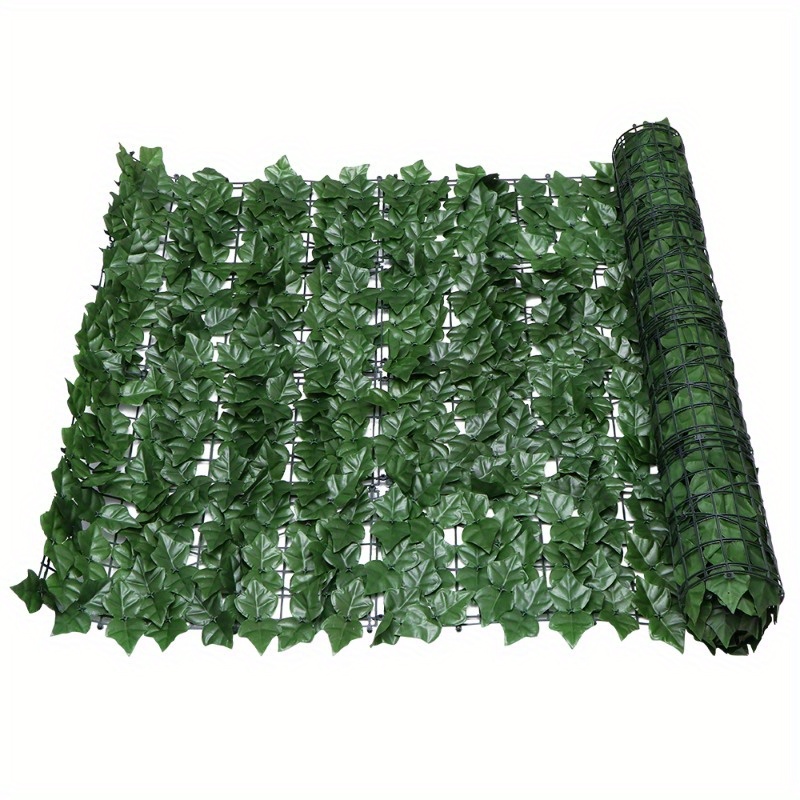 TEMU Artificial Hedge Roll Screening Green Leaf Privacy Screen Garden Fence 1 X Privacy Screen Cover Panels Decorative Trellis
