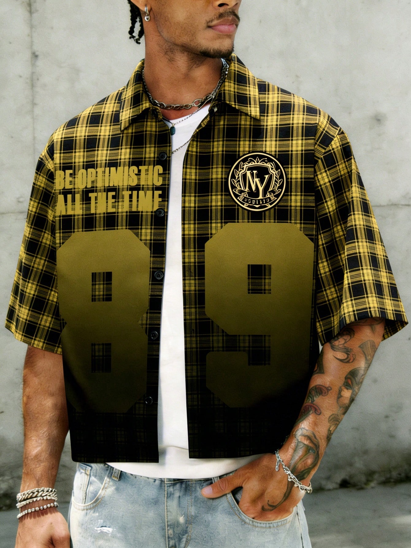 yellow and black dress shirt Fashion Yellow Black Color Block Striped Men Short Sleeve Lapel Hawaiian  Shirt