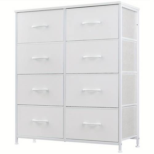 wardrobe with 8 independent storage unit drawers steel structure hardwood desktop surface mixed color freestanding no electricity required brand
