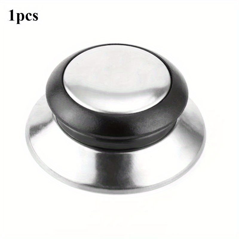 1/2pcs - Pot Lid Lifter Stainless Top Bead Wooden Handle Accessories