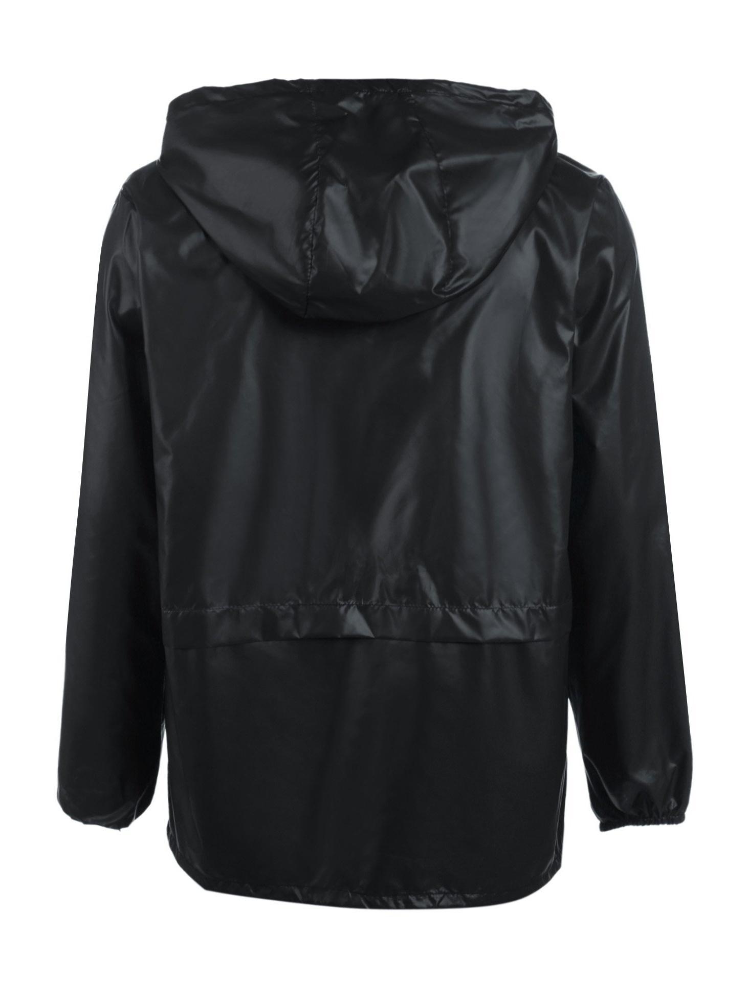 Veste Coupe-vent Imperméable Légère Et Décontractée Pour Hommes, Manteau De Randonnée En Plein Air à Capuche Avec Fermeture éclair Complète Pour Taille D'automne