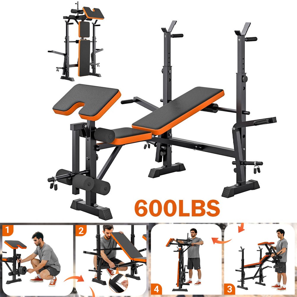 Adjustable Weight Training Bench Gym Fitness Lifting Bench