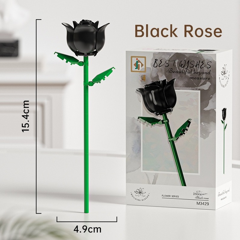 DIY Assembly Building Blocks Flower Bouquet Toy