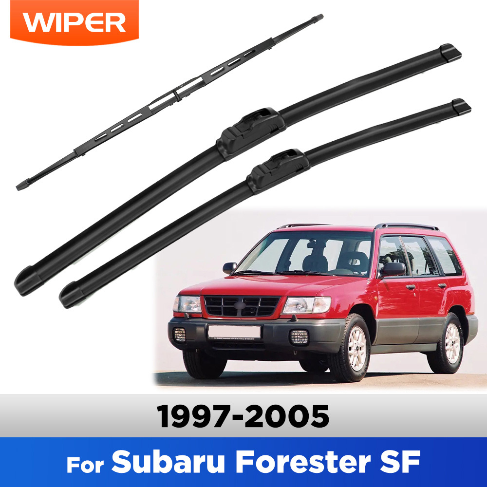 TEMU For Forester Sf Mk1 1997 - 2005 Wiper Front & Rear Wiper Blades Set Windshield Windscreen Window 21" 19" 16"