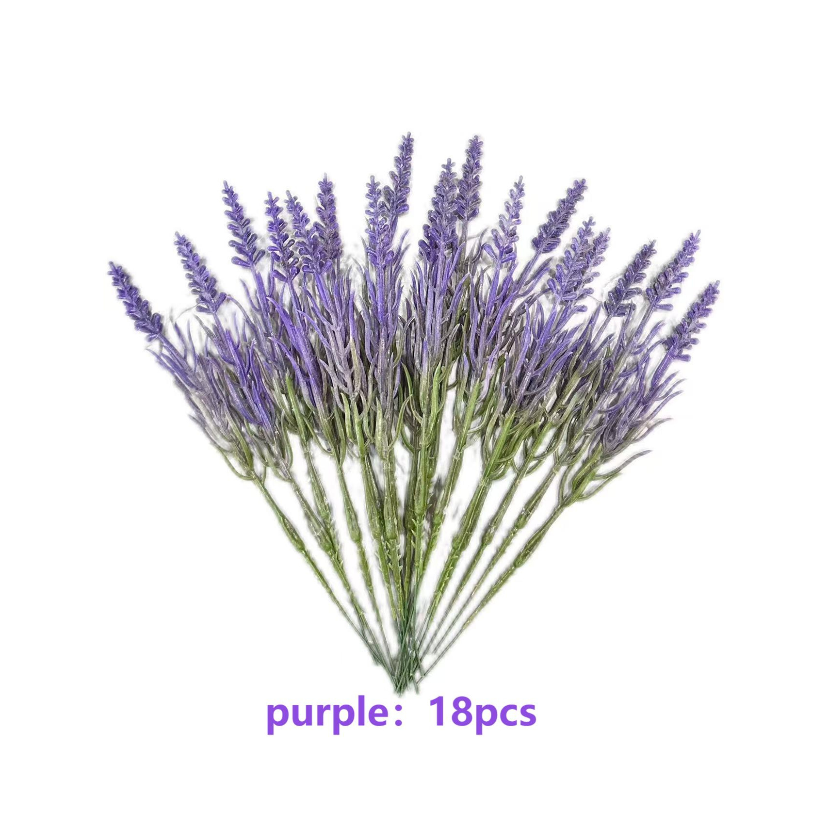 Image of 18pcs 8.27inch Simulation Single-head Lavender For Multi-scene Decoration Such As Valentine's Day, Wedding, Party, Office, Courtyard, Additions, Home Decoration (with Dusting Powder Effect)
