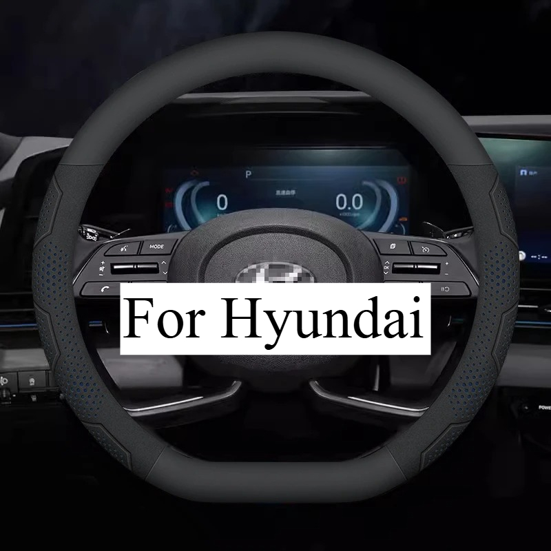 Prevleka za volan avtomobila iz ogljikovih vlaken in semiša za različne modele HYUNDAI, vključno z Ix35, , I10, I30, , , Santafe, Tucson in