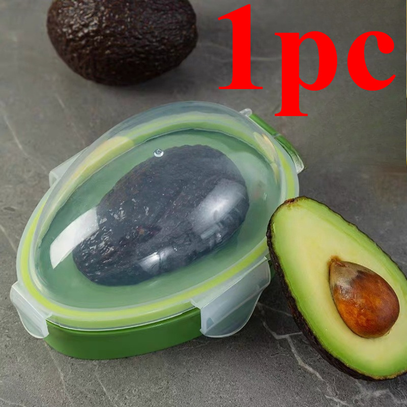 TEMU Reusable Avocado Freshness Container - Plastic Freshness Compartment, Suitable For Avocados, Multifunctional, Dishwasher Safe, Food Storage