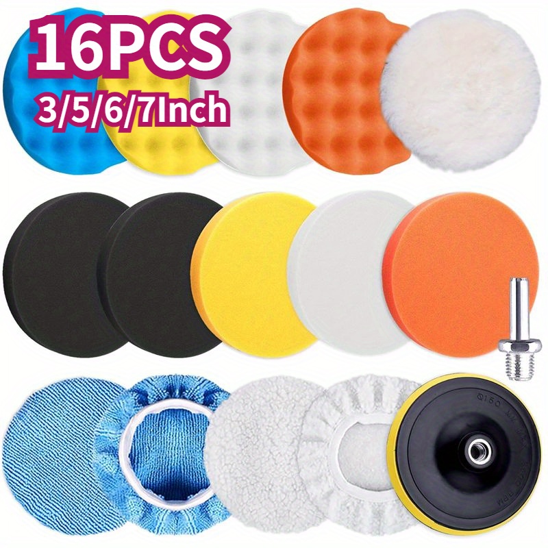 Polishing Pads 6 inch Car Waxing Polish Foam Kit Buffer Polisher Buffing Wheel