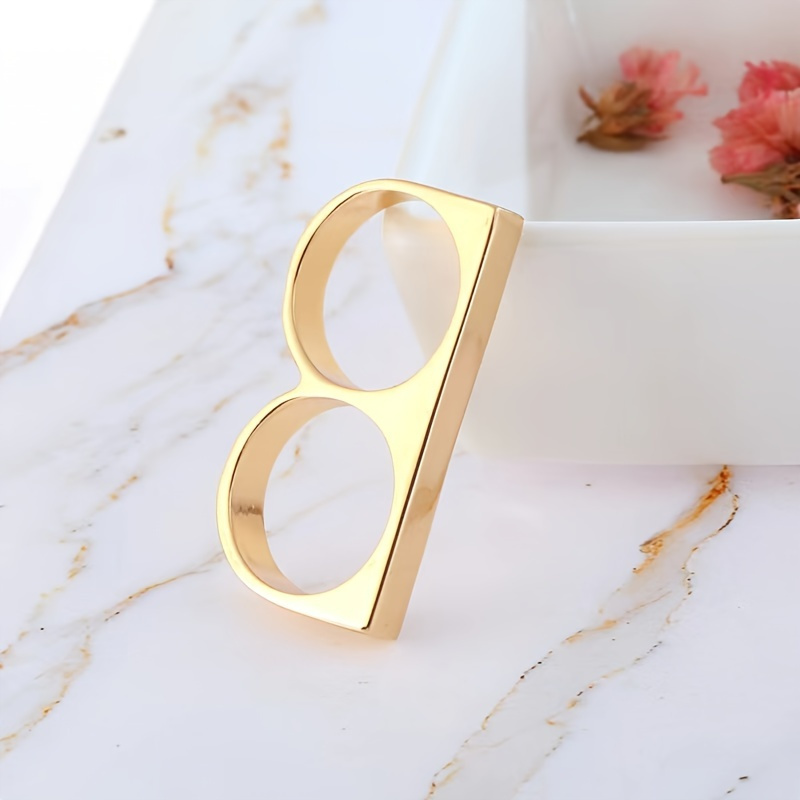 1pc Bouncy Ring, Men's And Women's Accessories Double Ring Accessories for DIY Crafts, Garden Accessories And Phone Case Decorations - Multifunctional Rings for Daily Wear And Celebrations, Phone Case Decorations