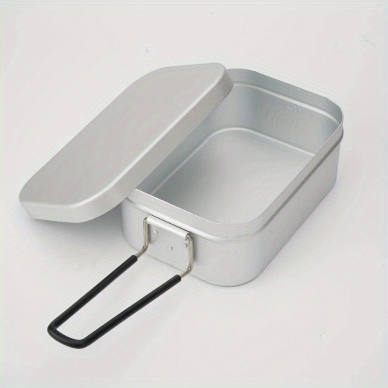 1pc large capacity aluminum storage box with   portable durable outdoor home decor camping travel gear camping gear minimalist style durable aluminum box outdoor storage