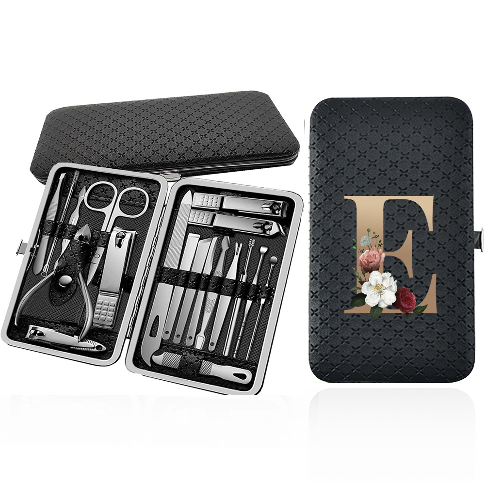 Portable 19pcs Nail Clipper Set with Beauty Tools