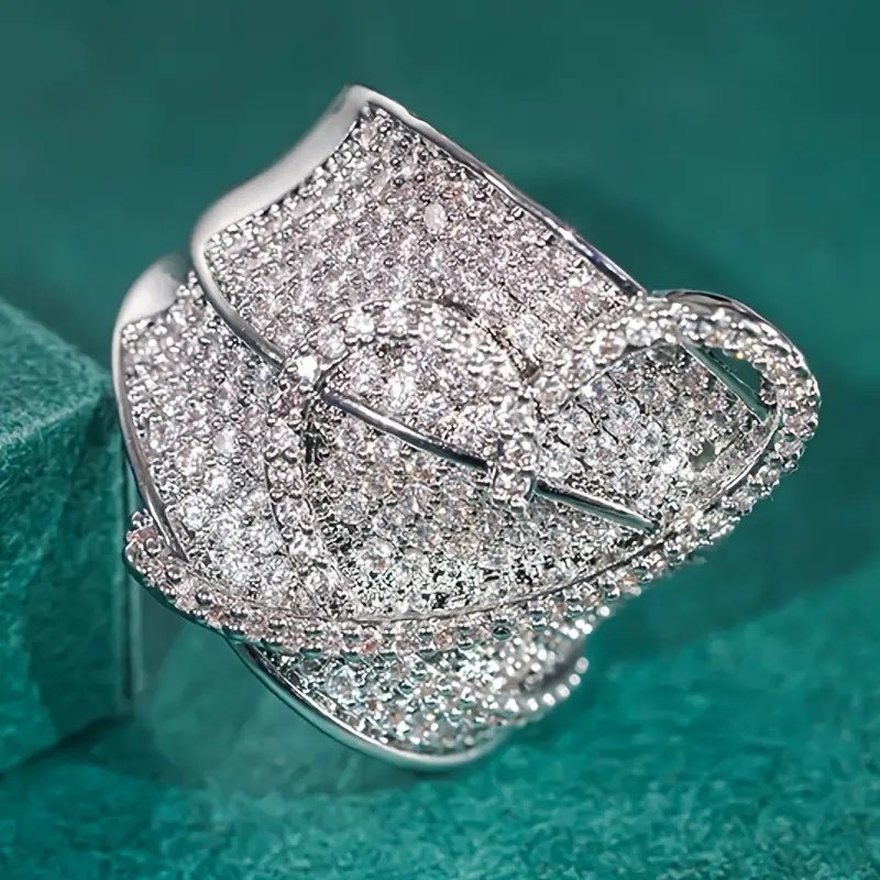 Heart Shaped Zirconia Promise Ring for Engagement
