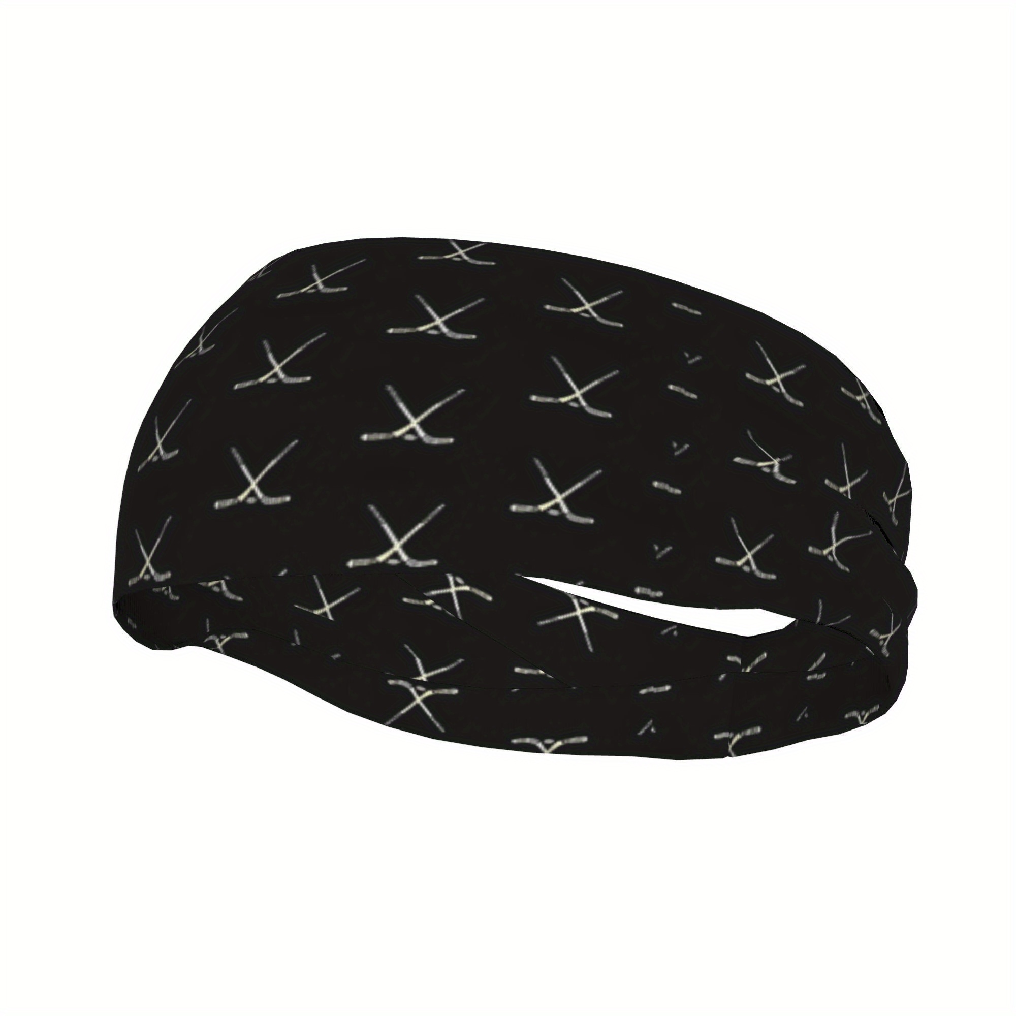 TEMU Bandeau de sport pour hockey, accessoire pour cheveux d'exercice absorbant l'humidité