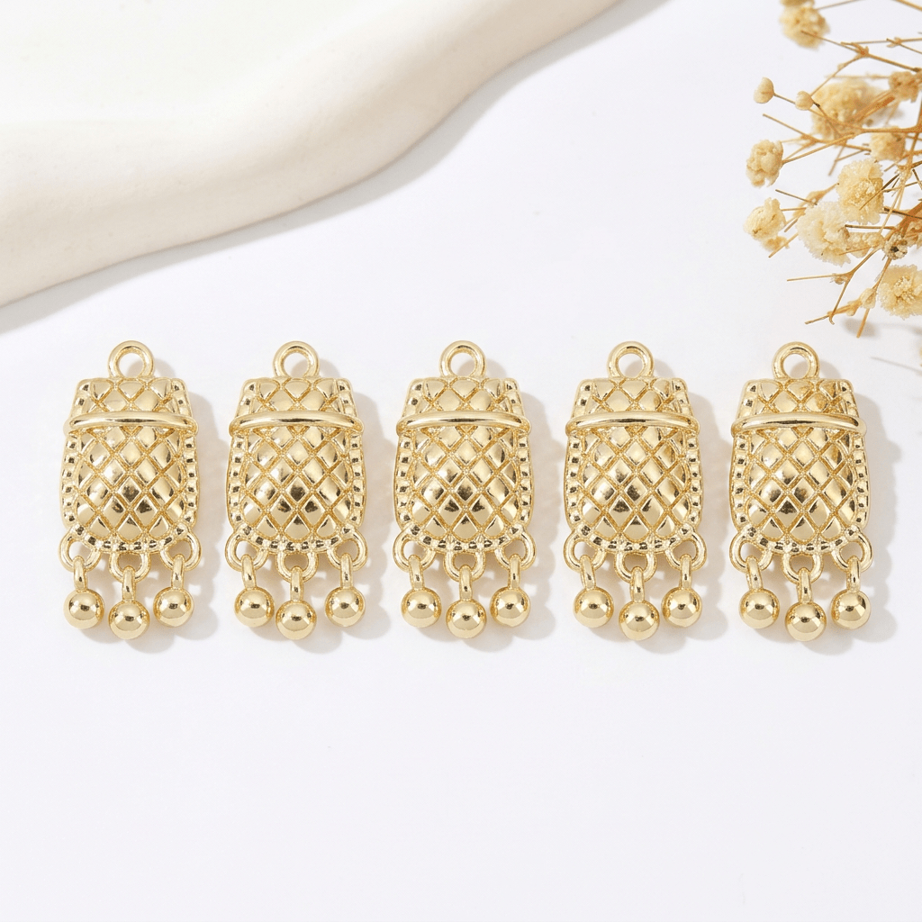 5pcs Light Luxury Geometric Pendant Set with Synthetic Zirconia