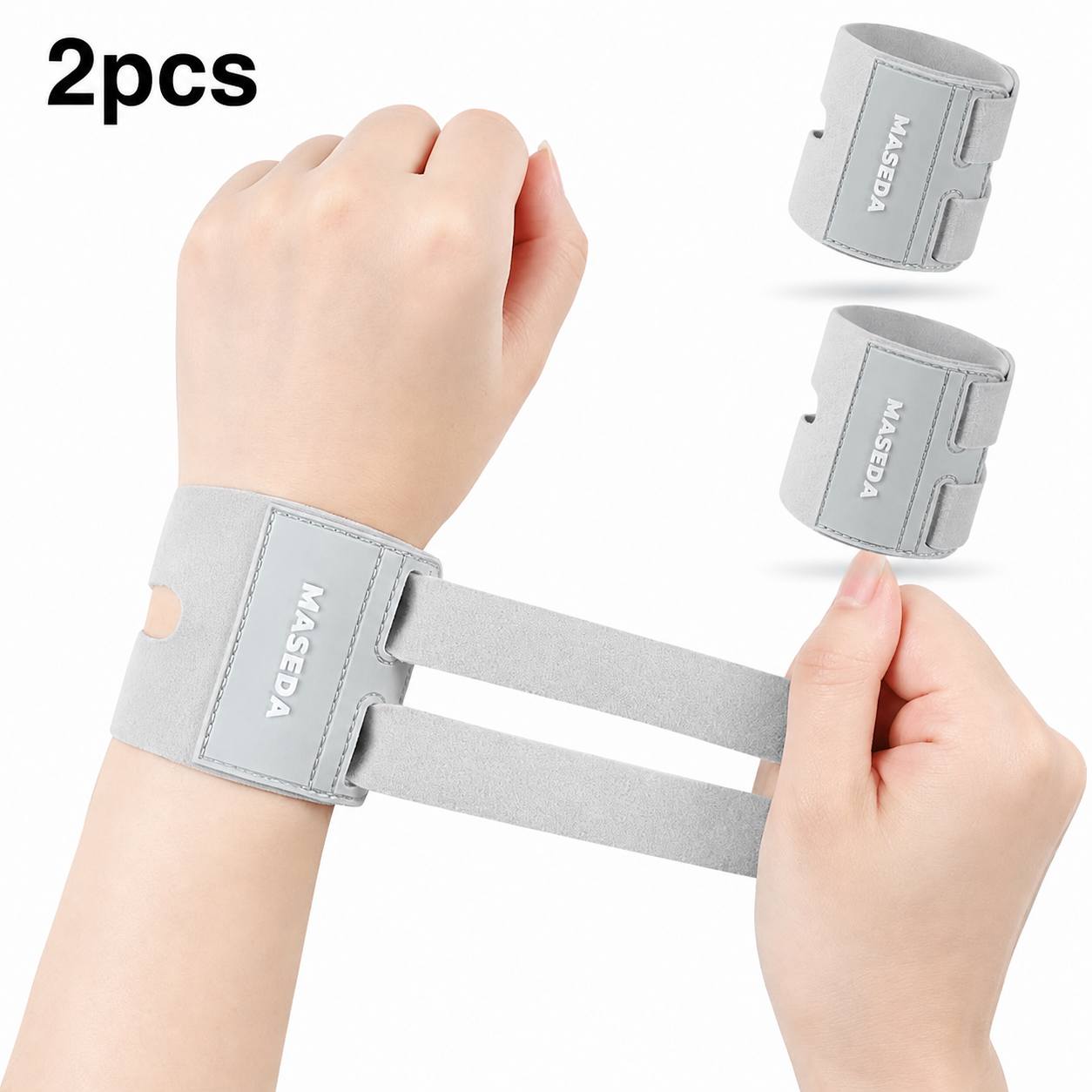 TEMU 2 pezzi Fascia da polso regolabile con design traforato intagliato, taglia unica per , da polso con design assorbi-sudore per uso .