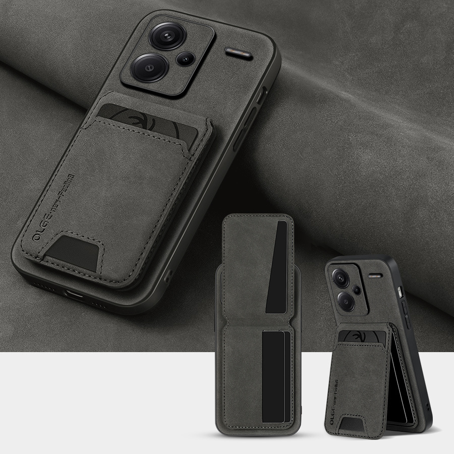 

Luxury Leather Card Holder Phone Case For Xiaomi Redmi Note14pro+ 14c Note13/note12pro Note11s/note10 13c Turbo3/a3x/a2/a1