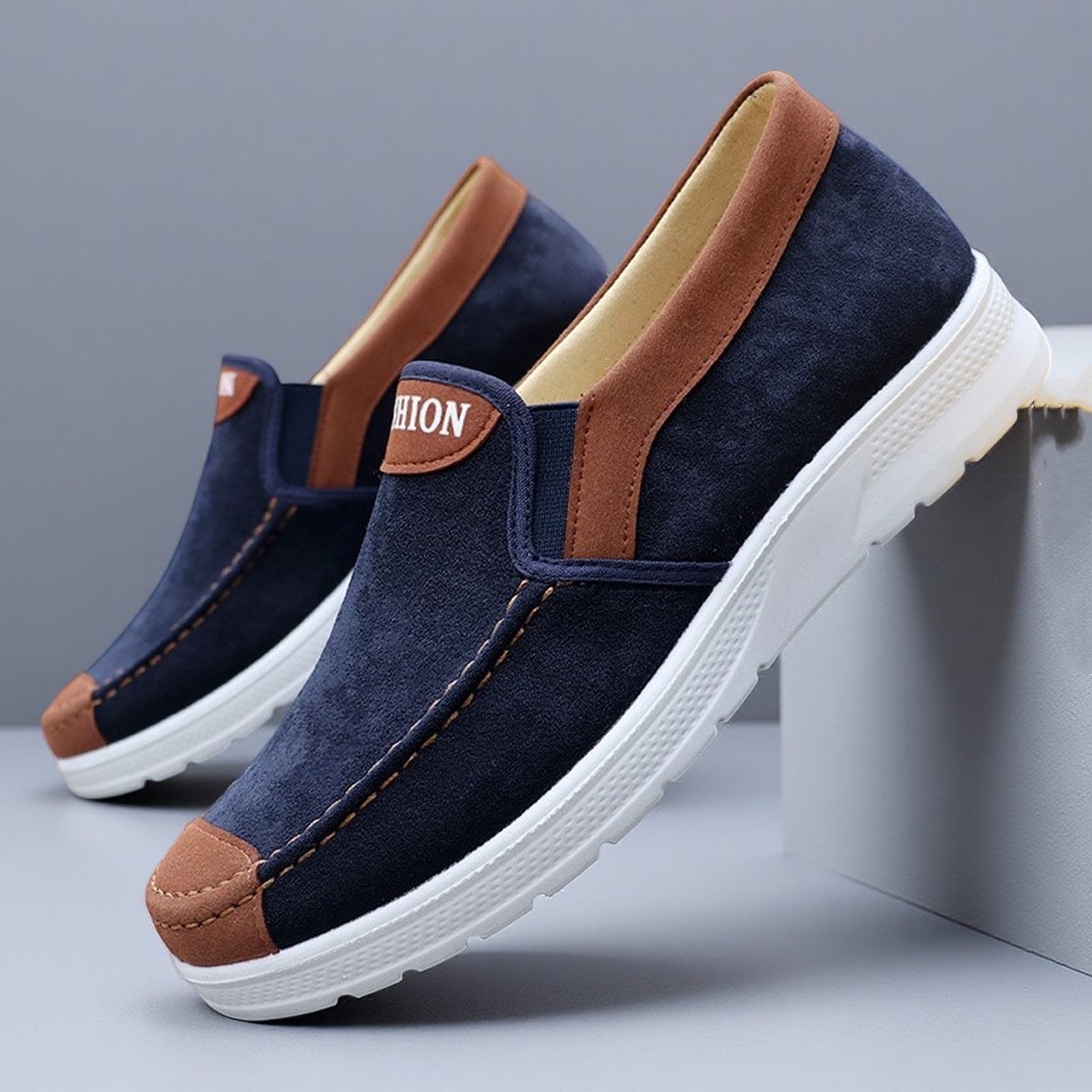 Sneakers, Men's Slip-on Trail Running Shoes, Skate Shoes. Men's Footwear for Outdoor Fitness