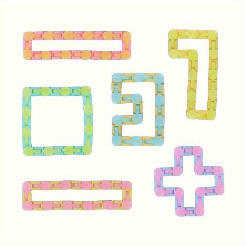 24 Link DIY Relaxation Chain - Transformable into Various Shapes - 8pcs