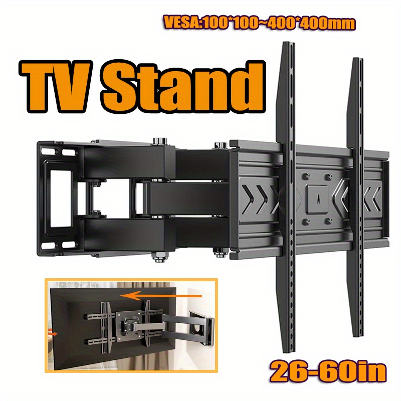 Adjustable Full Motion TV Wall Mount Bracket for 32-60 Inch Screens