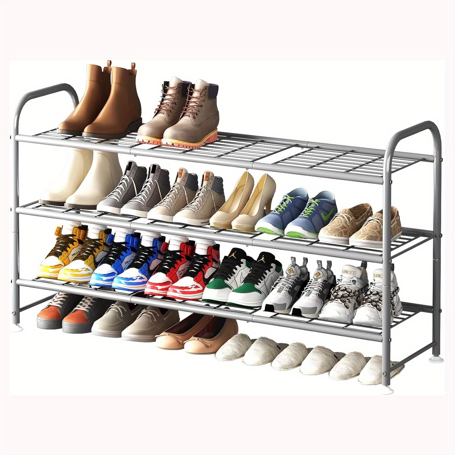 shoe rack with 3   storage suitable for wardrobe entrance   details 1