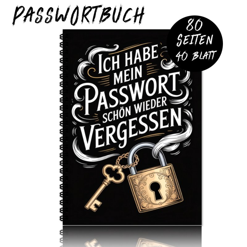 1pc 1pcs Password Book (deutsches Passwortbuch) - Spiral Bound A5 With , Retro Security Journal Suitable For Seniors, Password, Ideal Gift For