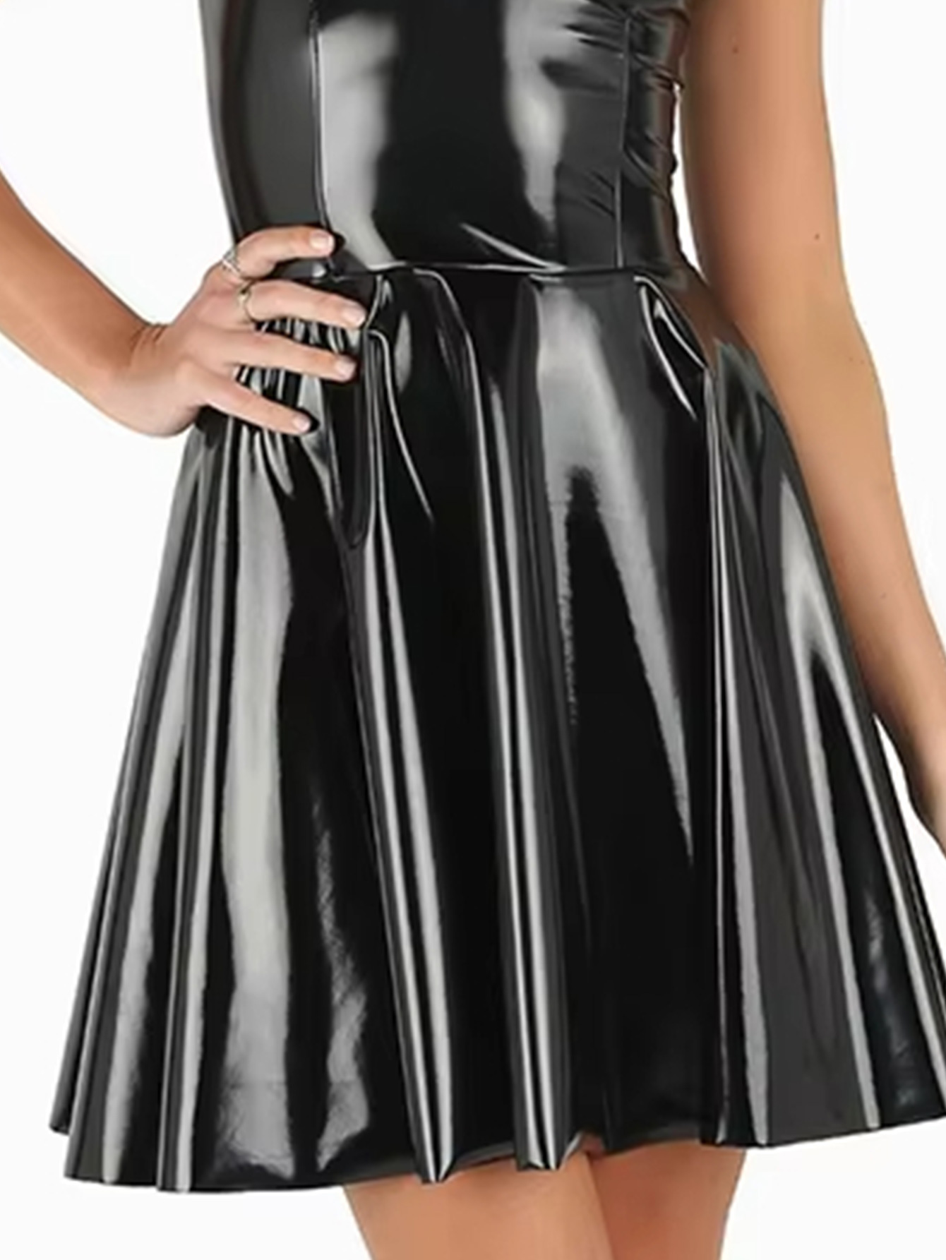 plus size plus size ladies plus size patent faux leather - Temu Georgia