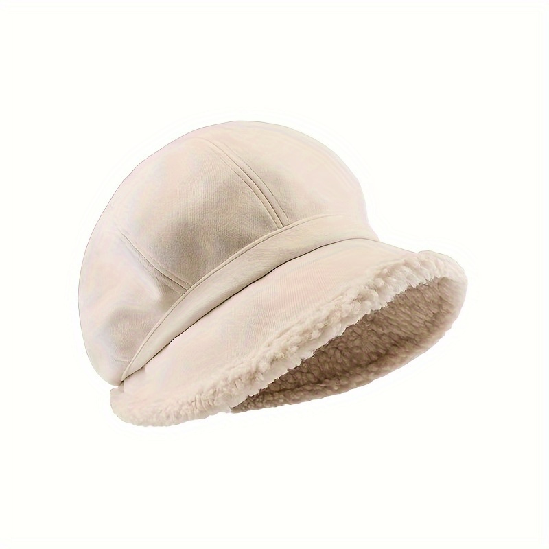 TEMU 1pc Women's Hat - Polyester Fleece Thickened   Ear , Fashionable , Knitted , Gatherings, Outdoor