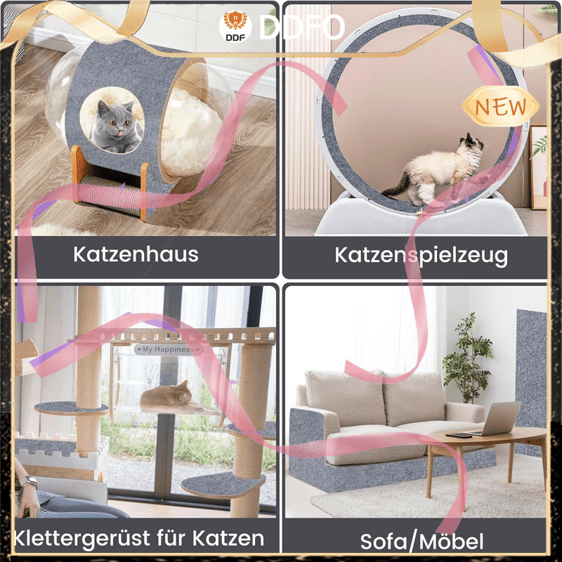 Scratch Pads Suitable For Cats, Self-stick Scratch With Adhesive Backing & Suitable For Sofa, Walls, Furniture - Protectors, Installation, No For, For Use