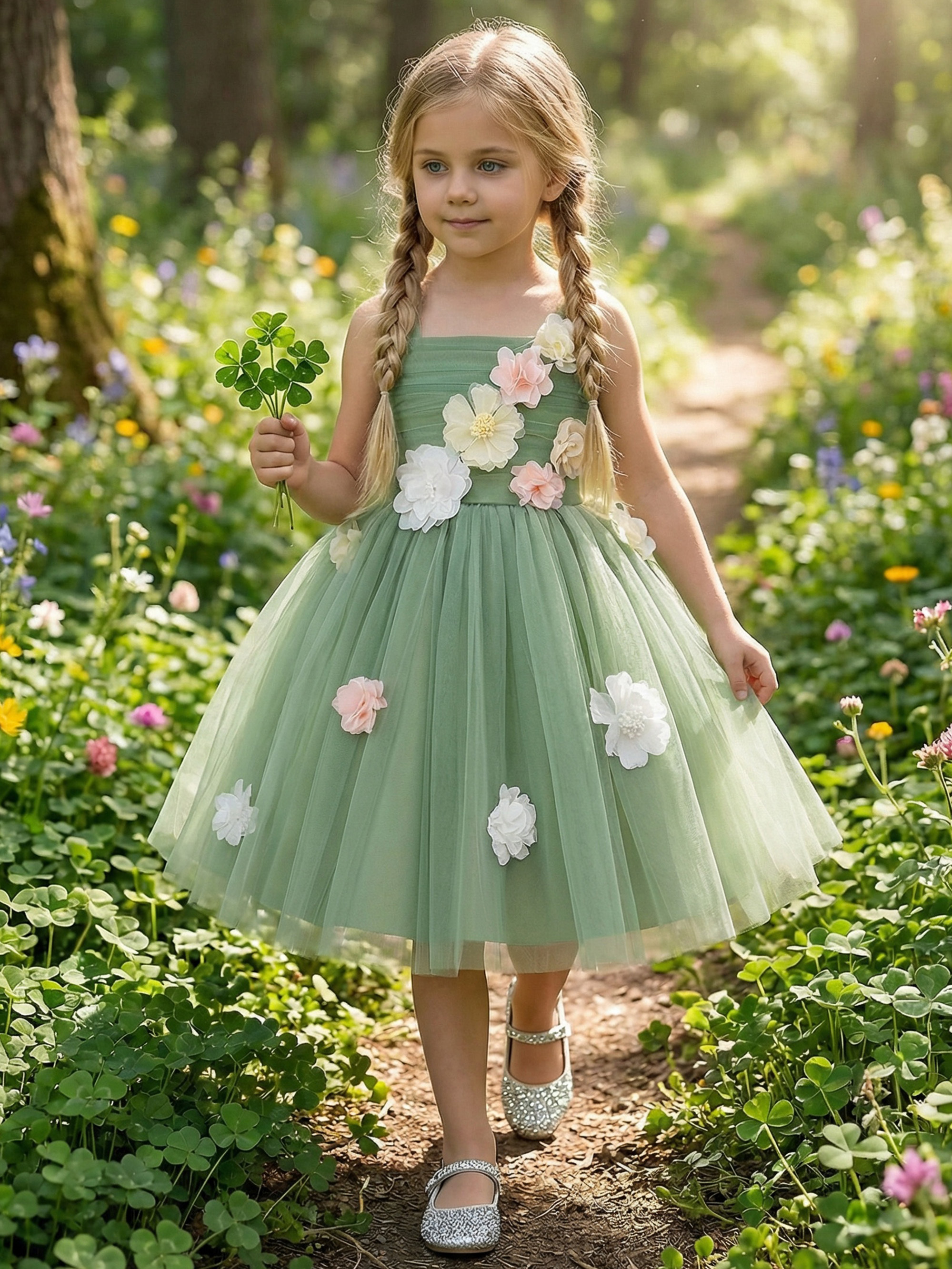 green dress girls sold on Temu United States