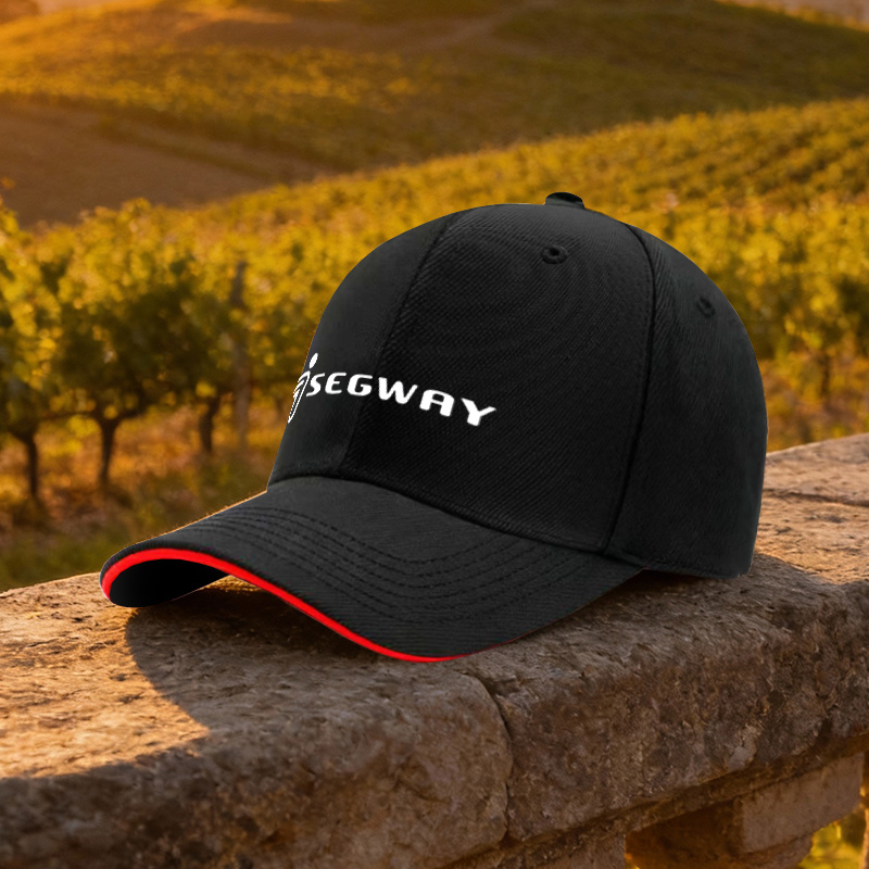 TEMU 1pc Logo Print Outdoor Breathable Black Cap - Unisex For , Branding, For, Camping, Travel, Gym, Running, Casual Wear - Birthday Gift Hat With