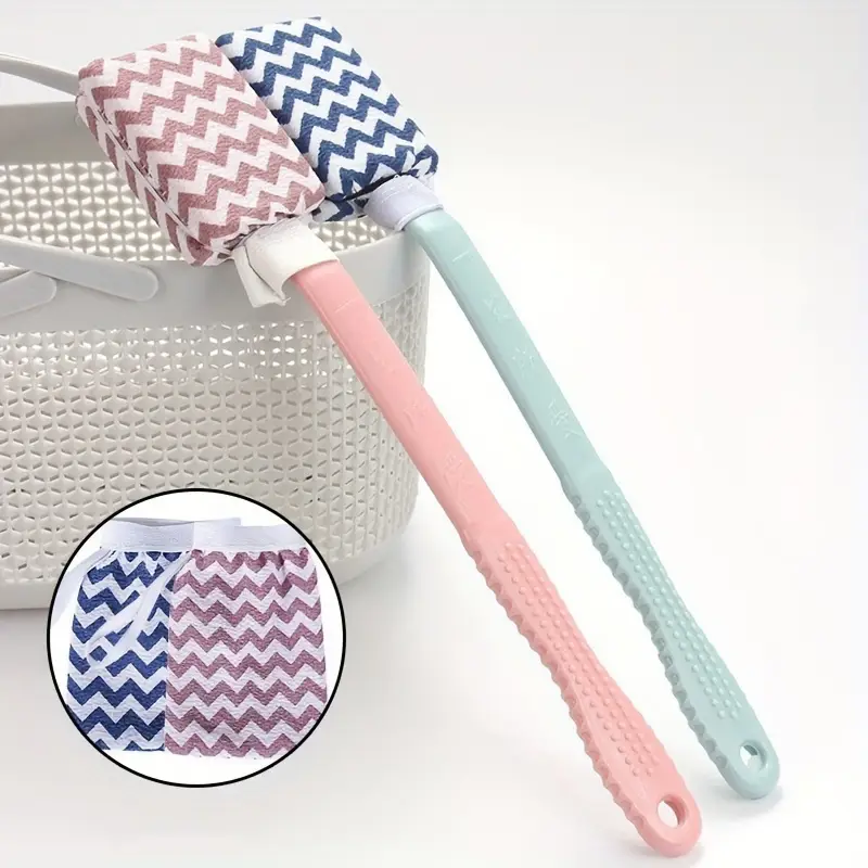 1 2pcs long handle exfoliating bath brush and back scrubber detachable shower brush with soft bristles for deep cleaning and relaxation Product details 2