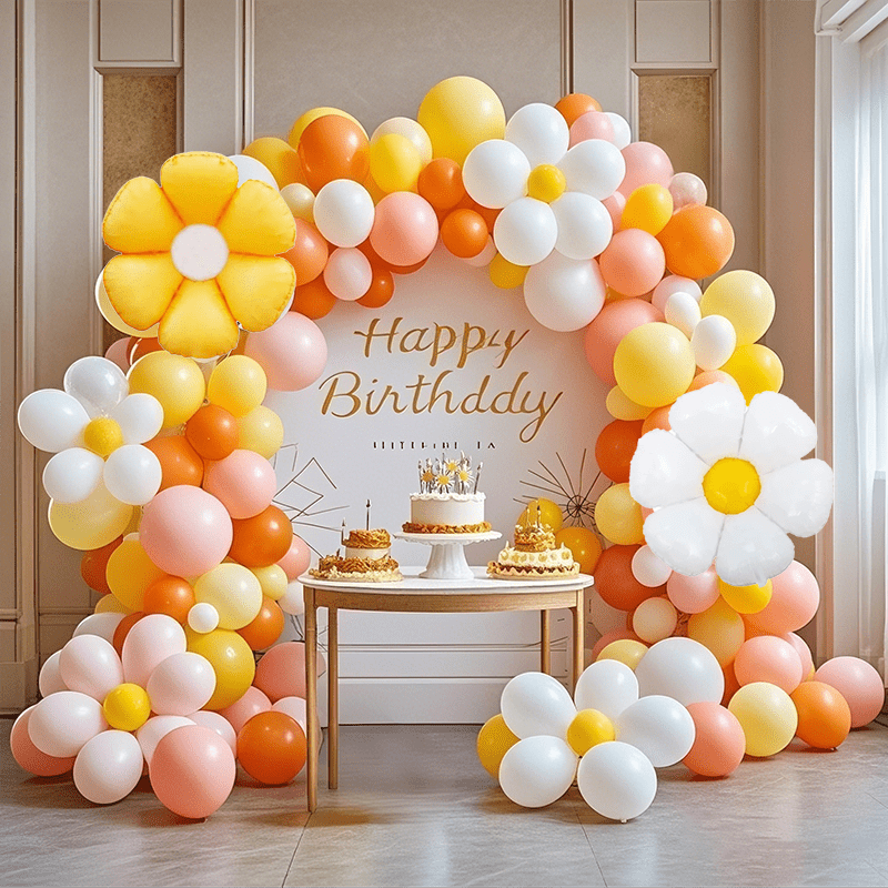 daisy balloon garland sold on Temu United States